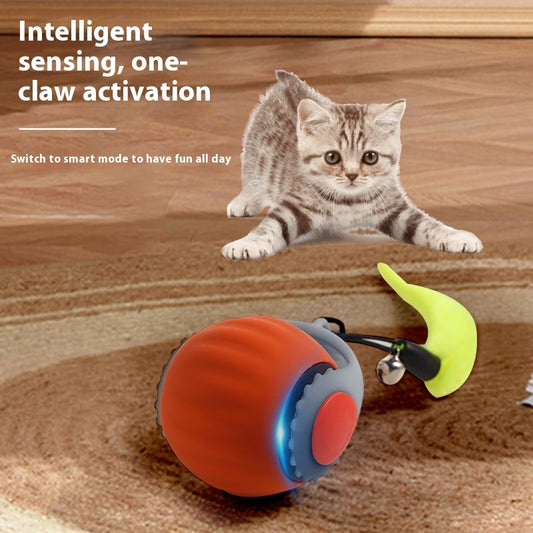 PouncePal Interactive Rolling Cat Ball – Automatic Motion Toy