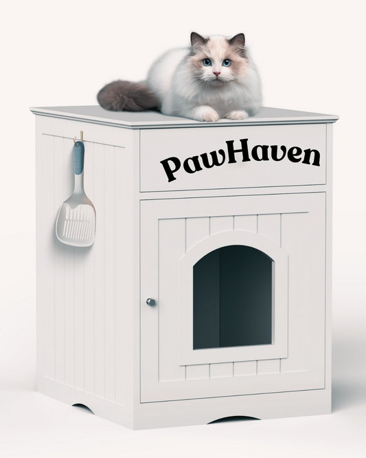 PawHaven - Elegant Litter Box Enclosure