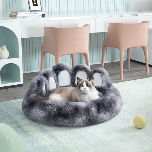 PawCuddle Plush Bear Paw Pet Bed – Cozy & Adorable Comfort