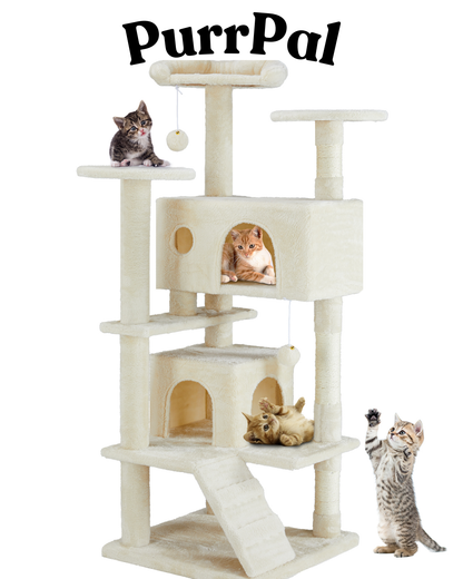 PurrPal - Multi-Functional Cat Treehouse & Climbing Frame