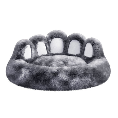 PawCuddle Plush Bear Paw Pet Bed – Cozy & Adorable Comfort