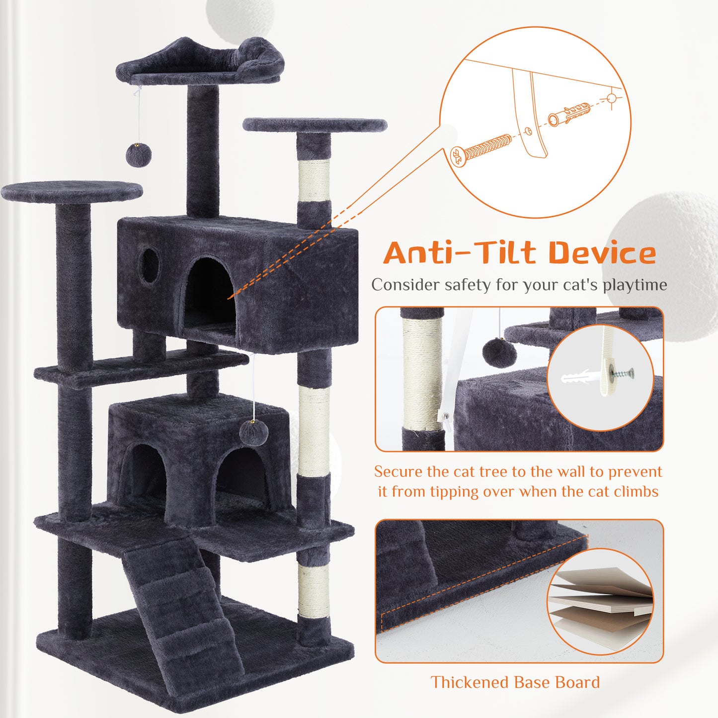 PurrPal - Multi-Functional Cat Treehouse & Climbing Frame