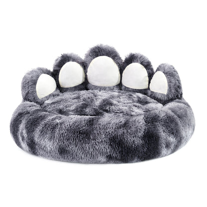 PawCuddle Plush Bear Paw Pet Bed – Cozy & Adorable Comfort