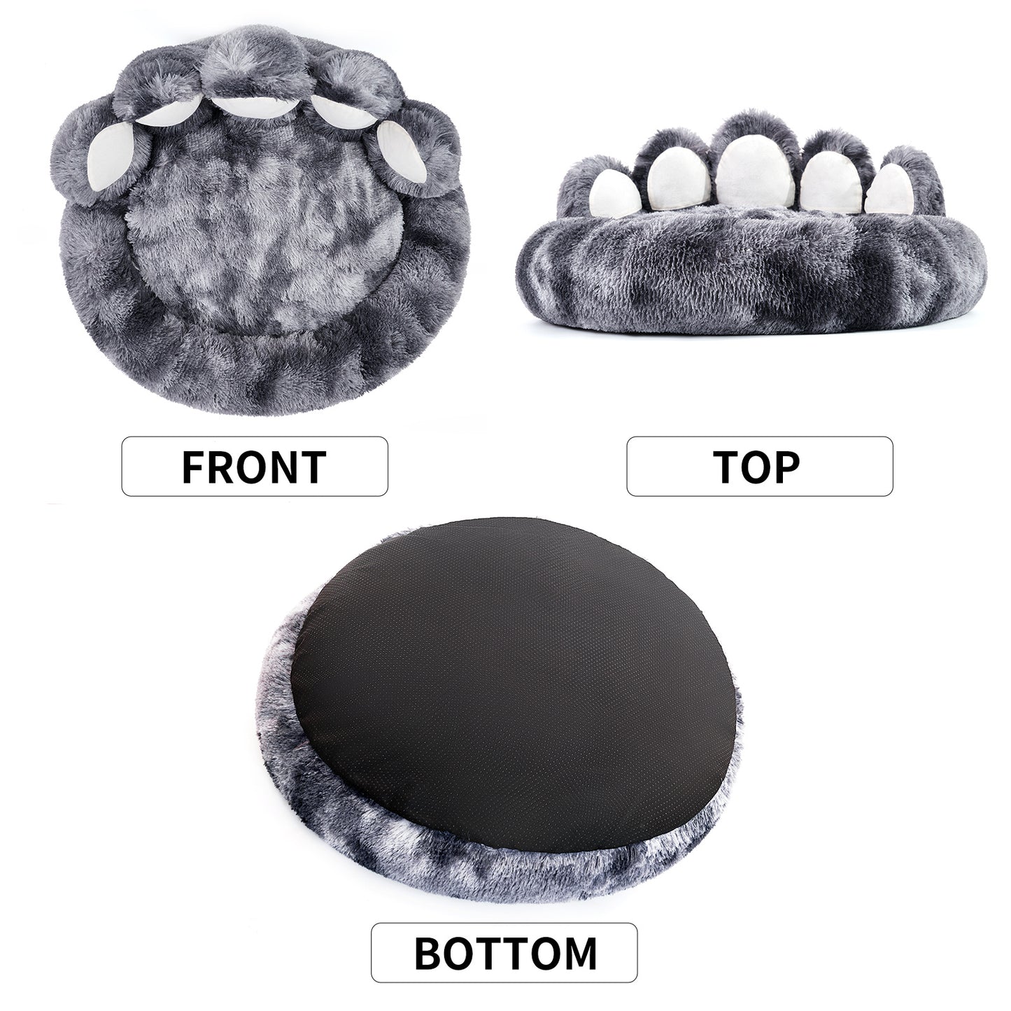 PawCuddle Plush Bear Paw Pet Bed – Cozy & Adorable Comfort